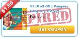 $1.50 off ONE Pampers Baby Dry Diapers