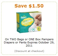 pampers coupons october 2019